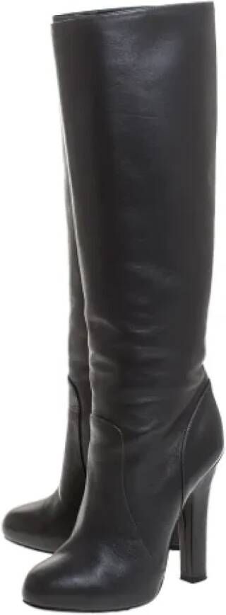 Dolce & Gabbana Pre-owned Leather boots Gray Dames