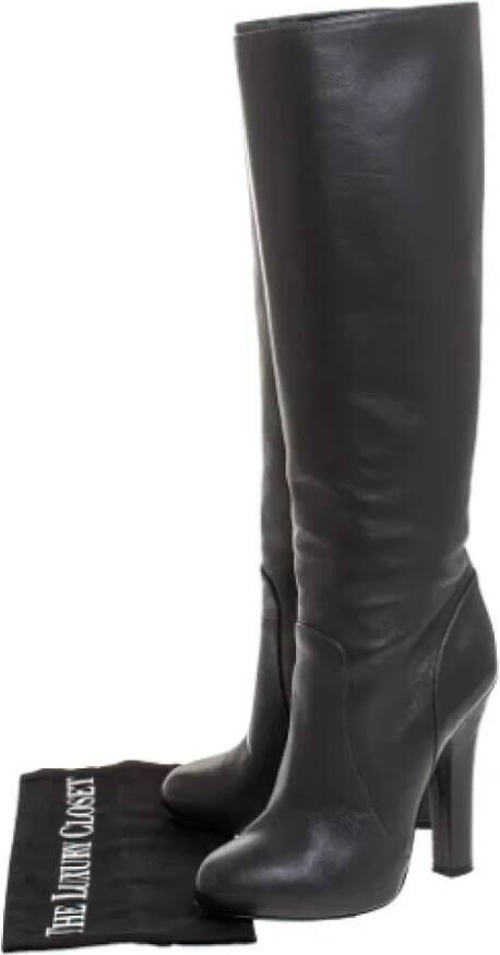 Dolce & Gabbana Pre-owned Leather boots Gray Dames