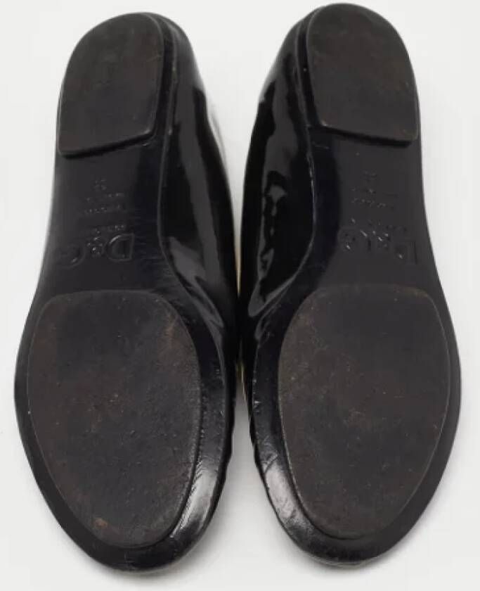 Dolce & Gabbana Pre-owned Leather flats Black Dames