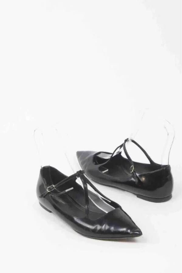 Dolce & Gabbana Pre-owned Leather flats Black Dames