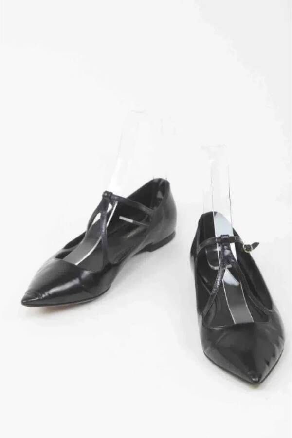 Dolce & Gabbana Pre-owned Leather flats Black Dames