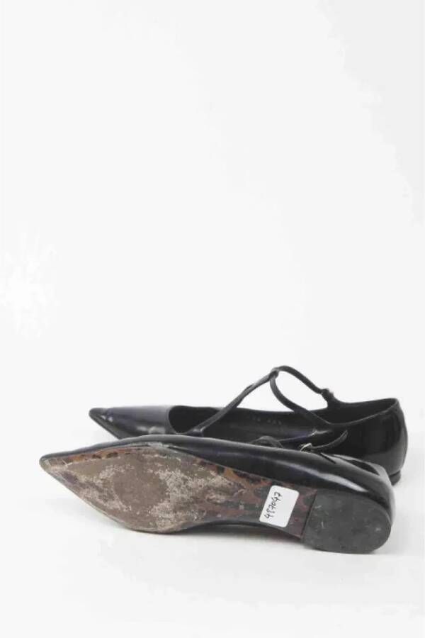 Dolce & Gabbana Pre-owned Leather flats Black Dames