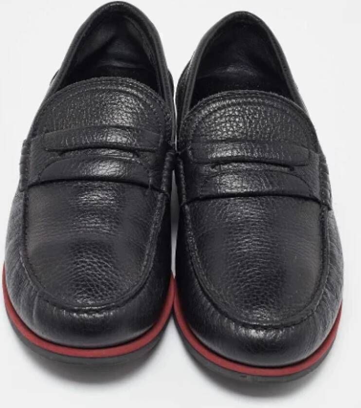 Dolce & Gabbana Pre-owned Leather flats Black Heren