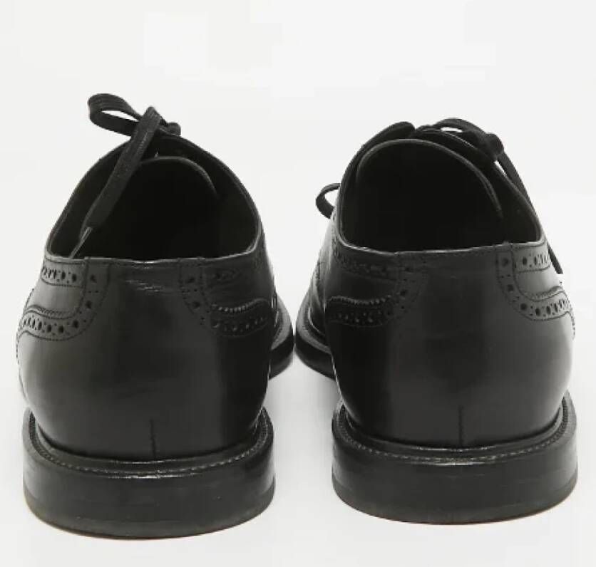 Dolce & Gabbana Pre-owned Leather flats Black Heren