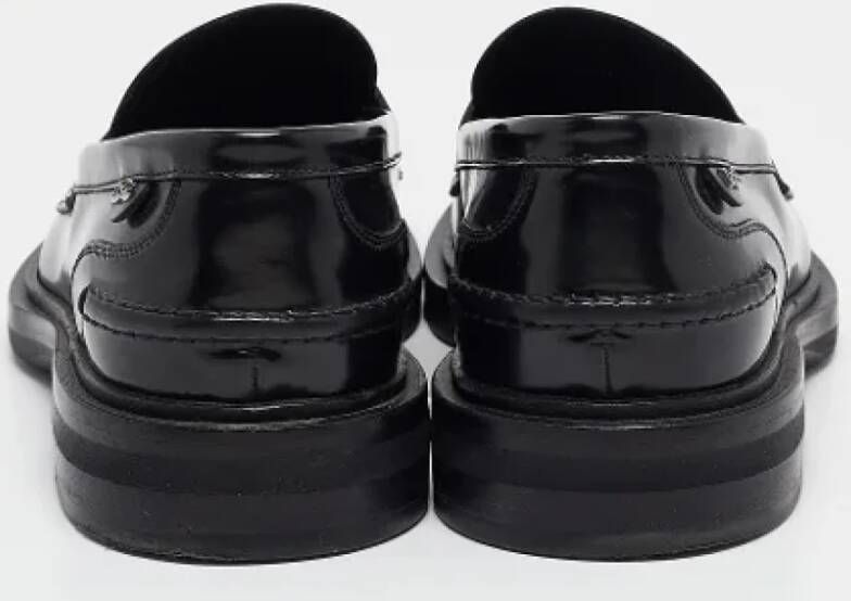 Dolce & Gabbana Pre-owned Leather flats Black Heren