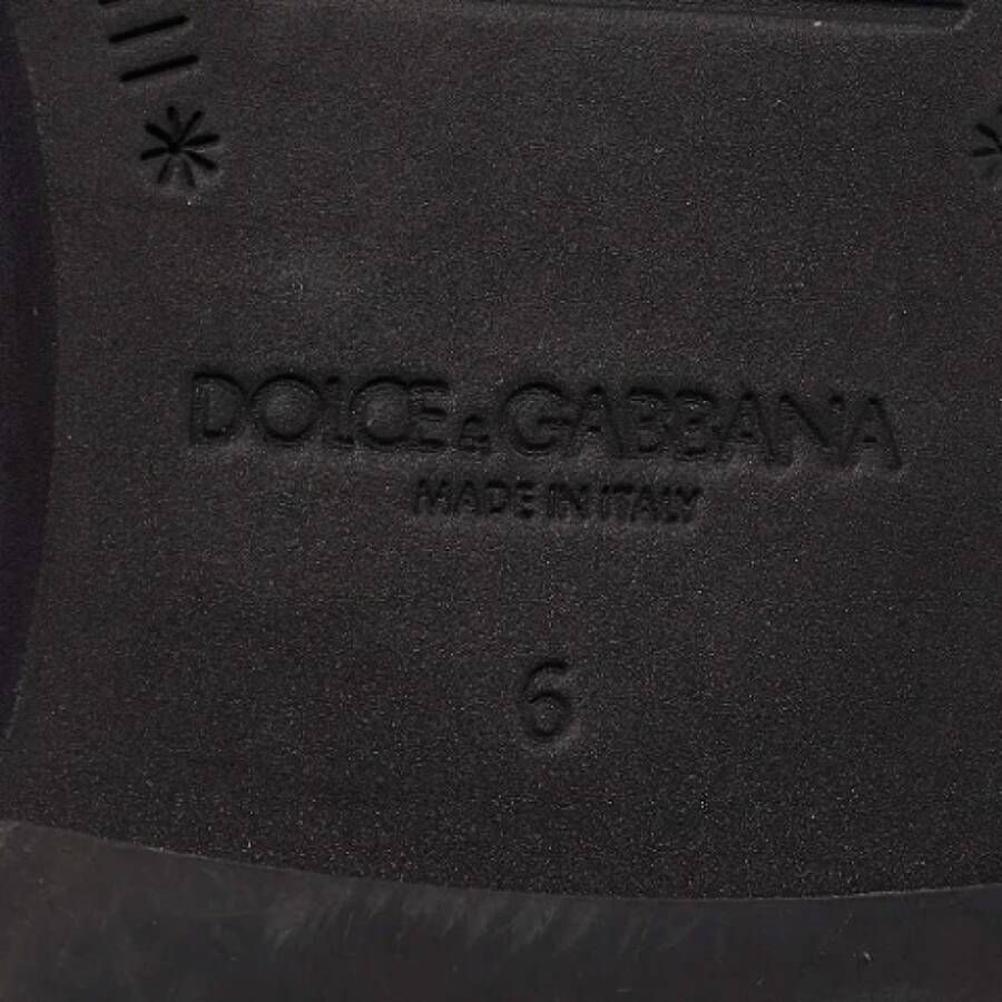 Dolce & Gabbana Pre-owned Leather flats Black Heren