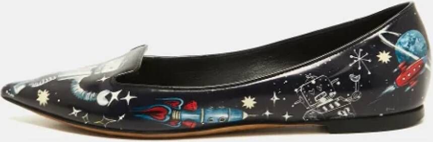 Dolce & Gabbana Pre-owned Leather flats Blue Dames