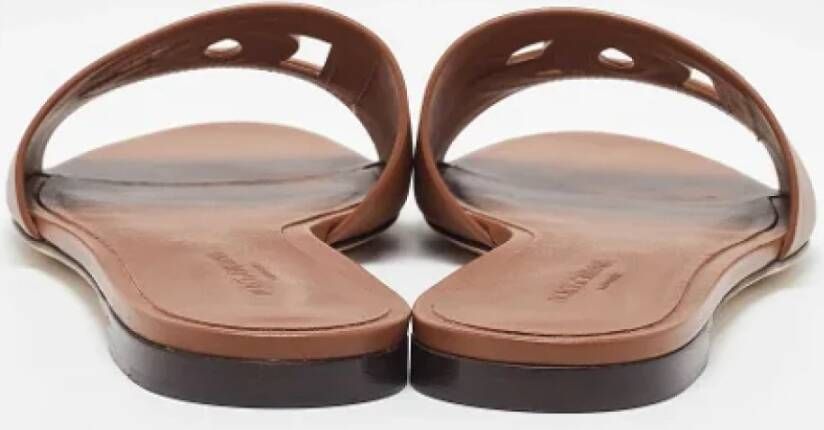 Dolce & Gabbana Pre-owned Leather flats Brown Dames