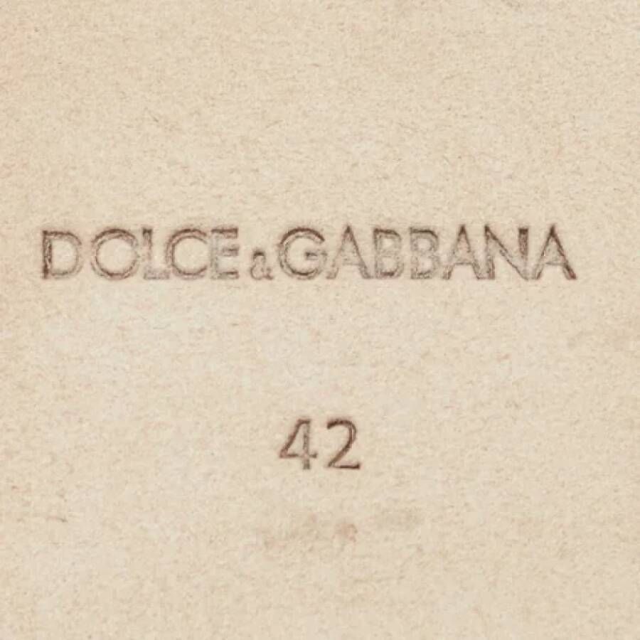 Dolce & Gabbana Pre-owned Leather flats Brown Dames