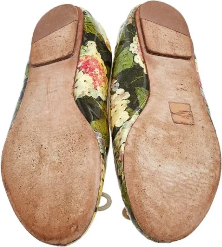 Dolce & Gabbana Pre-owned Leather flats Multicolor Dames