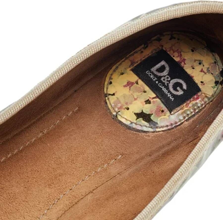 Dolce & Gabbana Pre-owned Leather flats Multicolor Dames