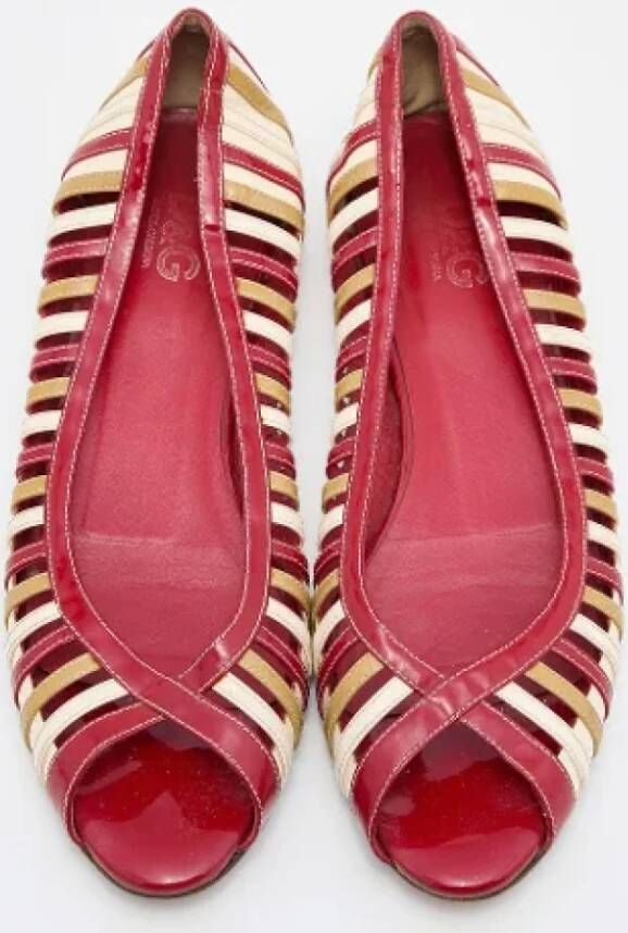 Dolce & Gabbana Pre-owned Leather flats Multicolor Dames