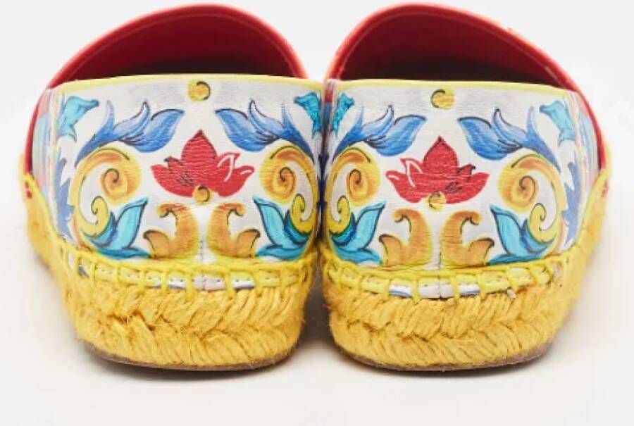 Dolce & Gabbana Pre-owned Leather flats Multicolor Dames