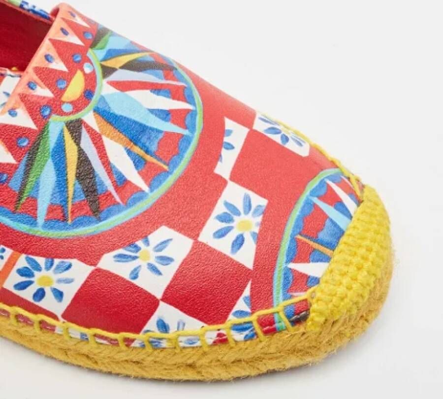 Dolce & Gabbana Pre-owned Leather flats Multicolor Dames