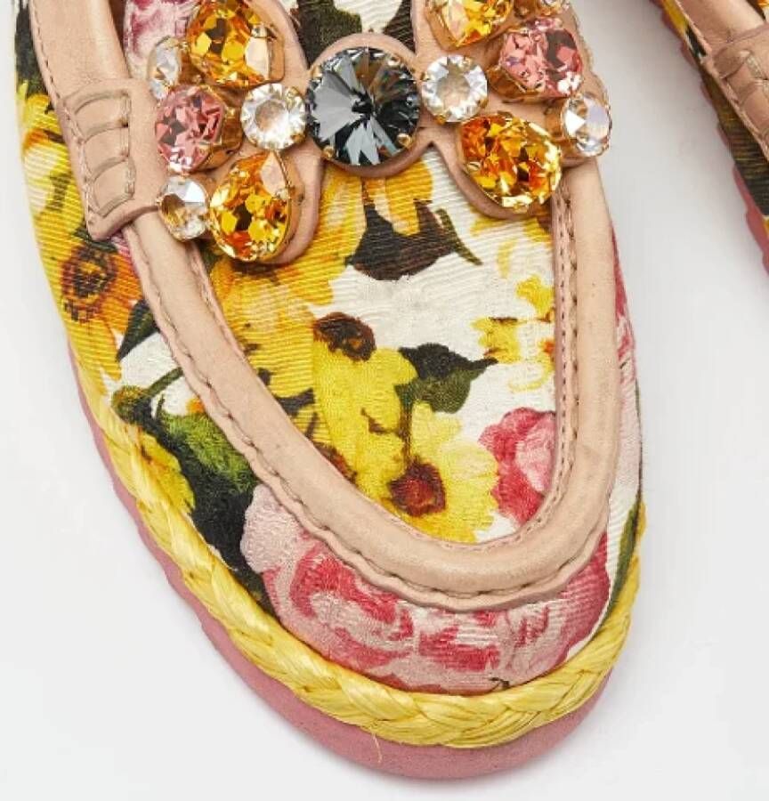 Dolce & Gabbana Pre-owned Leather flats Multicolor Dames