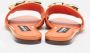 Dolce & Gabbana Pre-owned Leather flats Orange Dames - Thumbnail 5