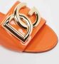 Dolce & Gabbana Pre-owned Leather flats Orange Dames - Thumbnail 7