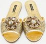 Dolce & Gabbana Pre-owned Leather flats Yellow Dames - Thumbnail 3