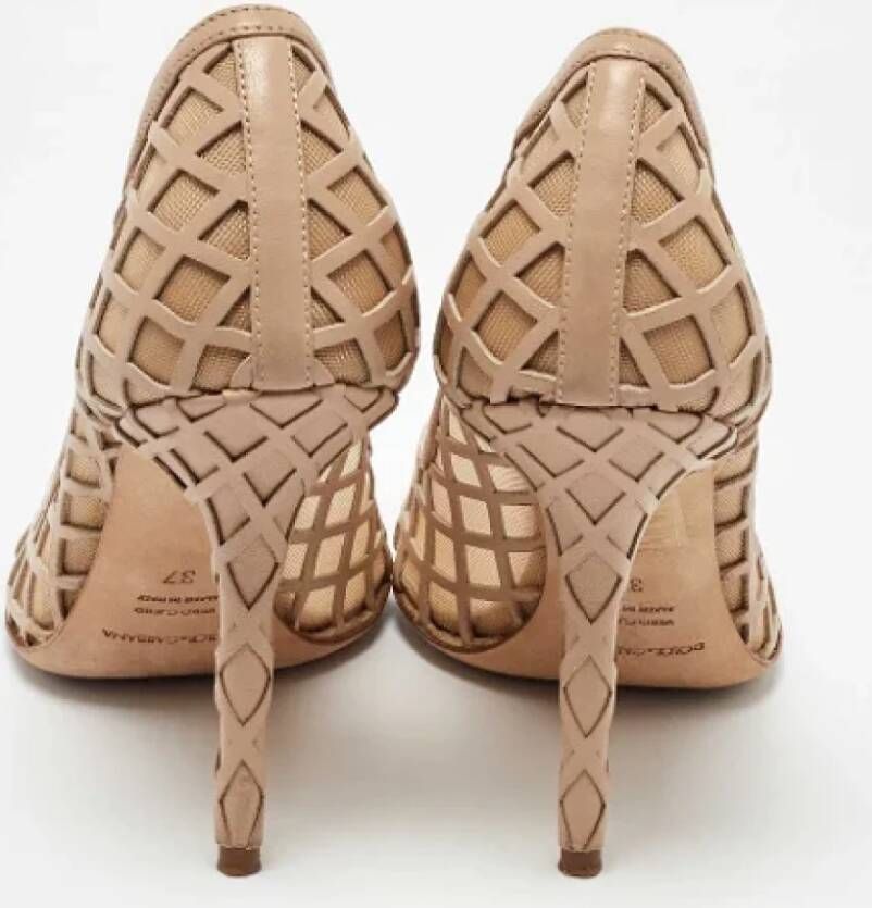 Dolce & Gabbana Pre-owned Leather heels Beige Dames