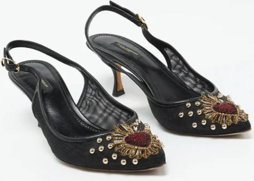 Dolce & Gabbana Pre-owned Leather heels Black Dames