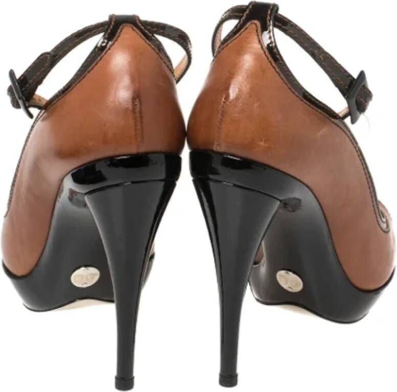 Dolce & Gabbana Pre-owned Leather heels Brown Dames