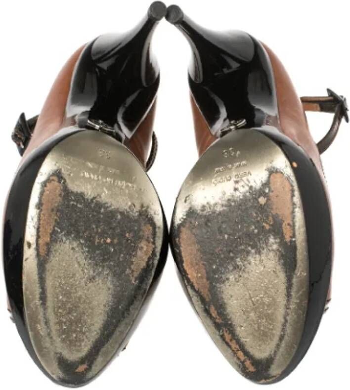 Dolce & Gabbana Pre-owned Leather heels Brown Dames