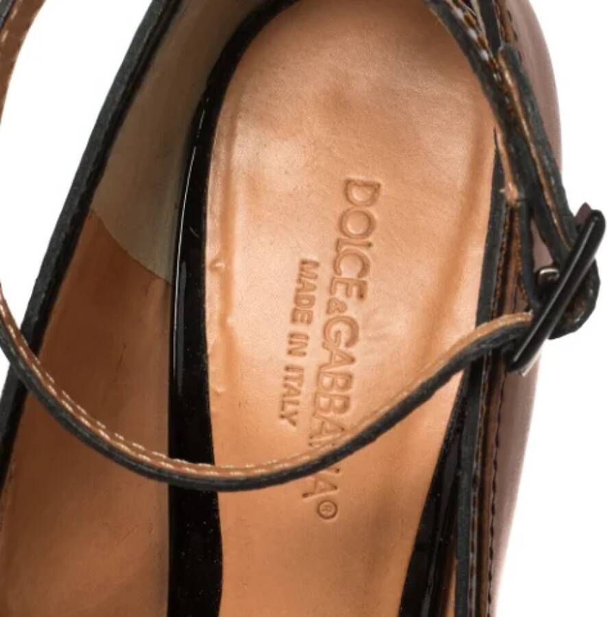 Dolce & Gabbana Pre-owned Leather heels Brown Dames