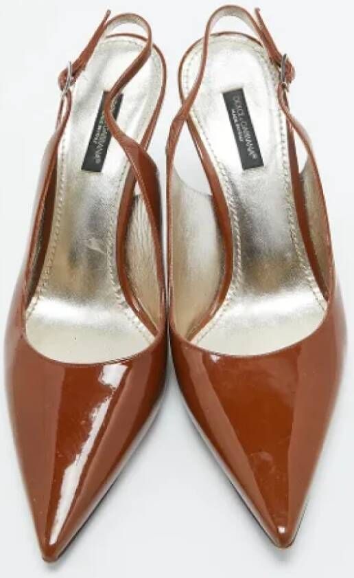 Dolce & Gabbana Pre-owned Leather heels Brown Dames