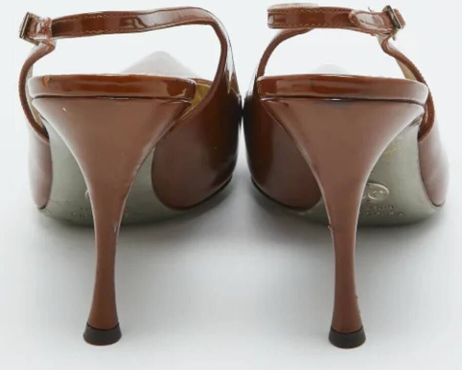 Dolce & Gabbana Pre-owned Leather heels Brown Dames