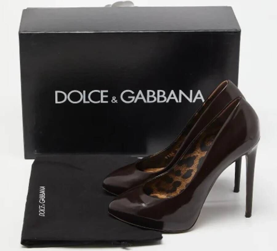 Dolce & Gabbana Pre-owned Leather heels Brown Dames