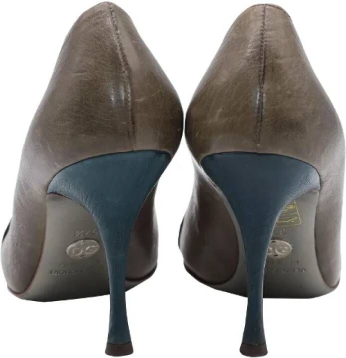 Dolce & Gabbana Pre-owned Leather heels Brown Dames