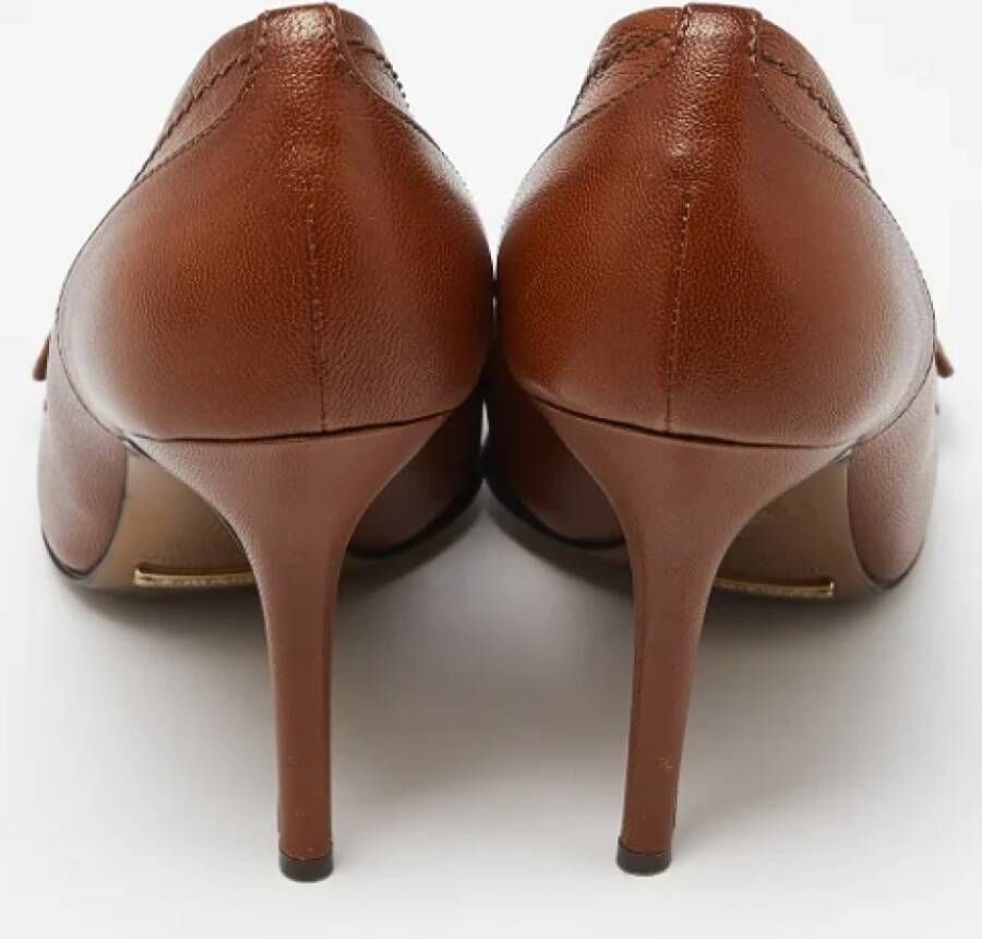 Dolce & Gabbana Pre-owned Leather heels Brown Dames