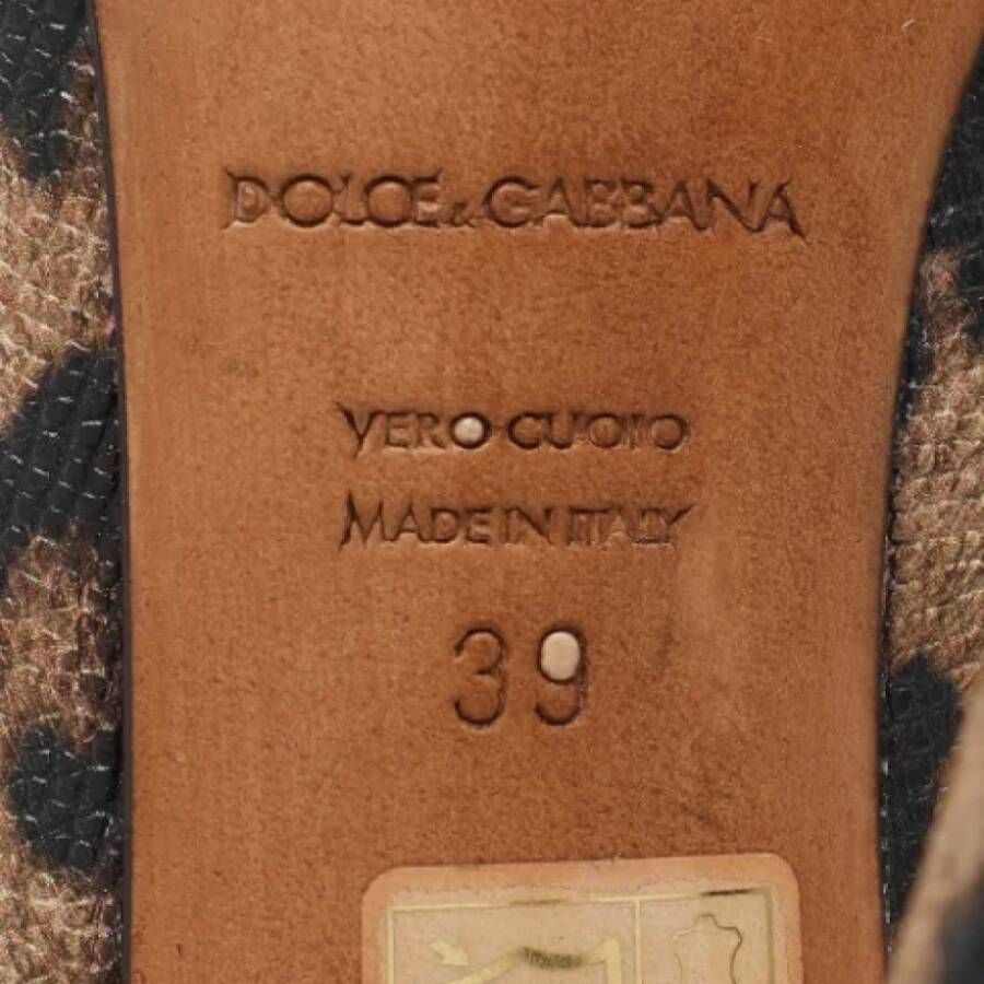 Dolce & Gabbana Pre-owned Leather heels Brown Dames