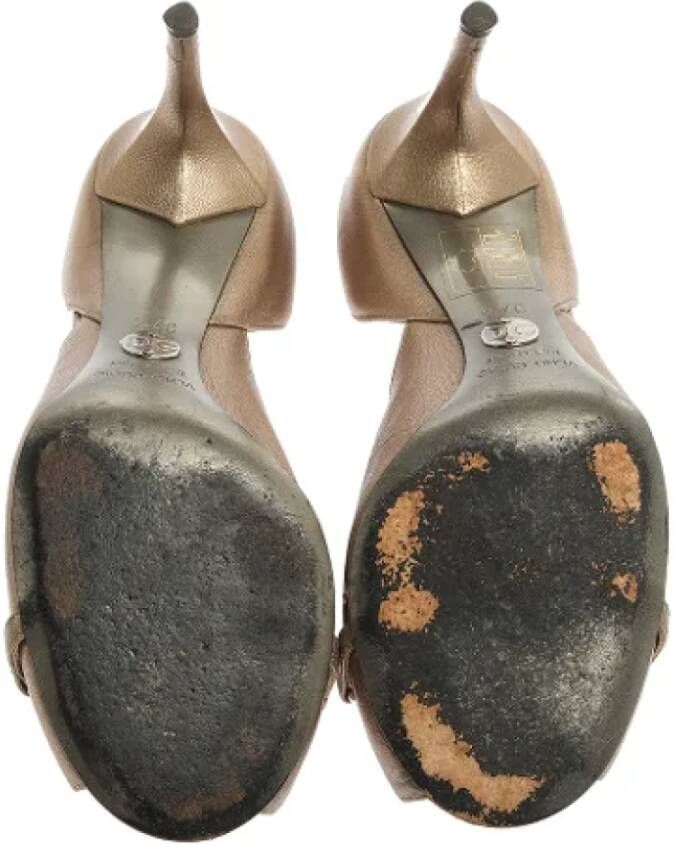 Dolce & Gabbana Pre-owned Leather heels Gray Dames