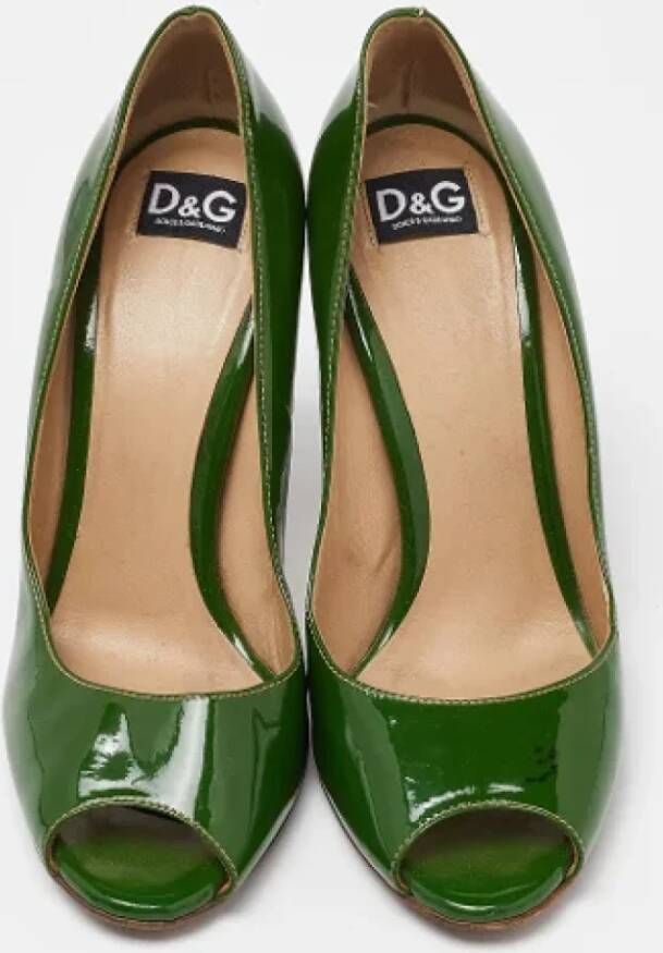 Dolce & Gabbana Pre-owned Leather heels Green Dames