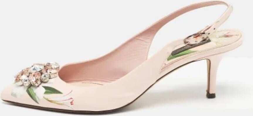 Dolce & Gabbana Pre-owned Leather heels Pink Dames