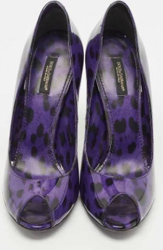 Dolce & Gabbana Pre-owned Leather heels Purple Dames