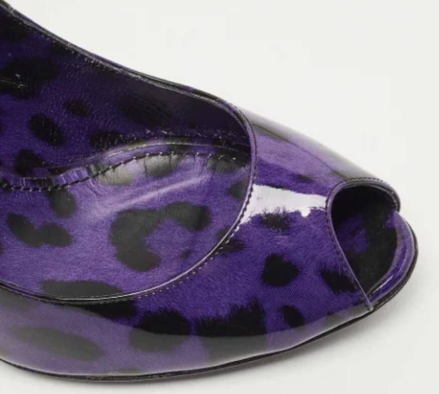 Dolce & Gabbana Pre-owned Leather heels Purple Dames