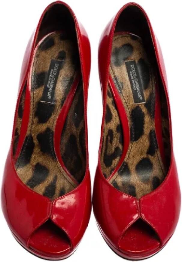 Dolce & Gabbana Pre-owned Leather heels Red Dames