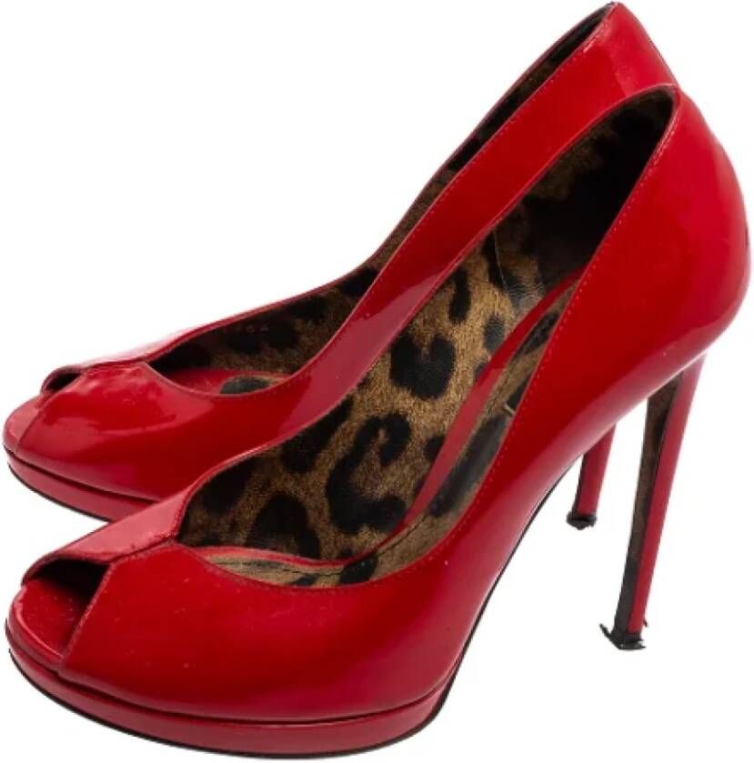 Dolce & Gabbana Pre-owned Leather heels Red Dames