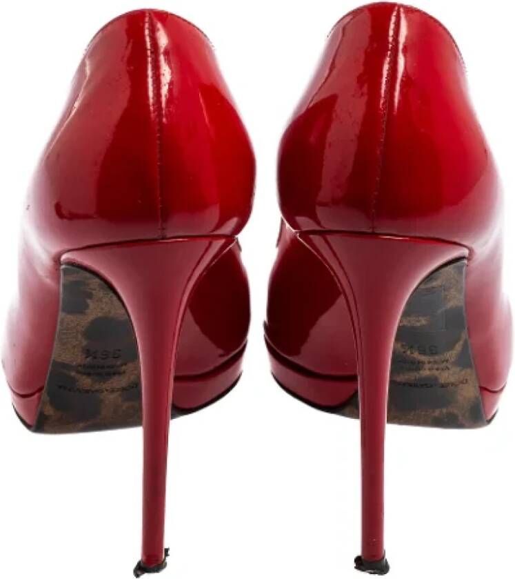 Dolce & Gabbana Pre-owned Leather heels Red Dames