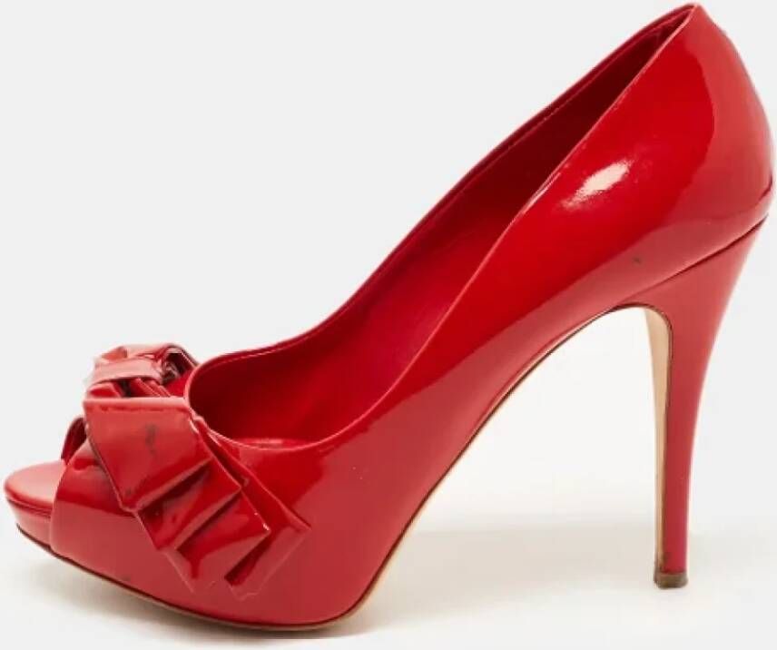 Dolce & Gabbana Pre-owned Leather heels Red Dames