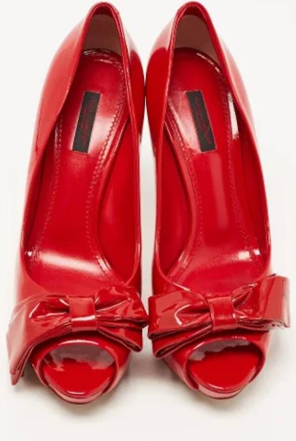 Dolce & Gabbana Pre-owned Leather heels Red Dames