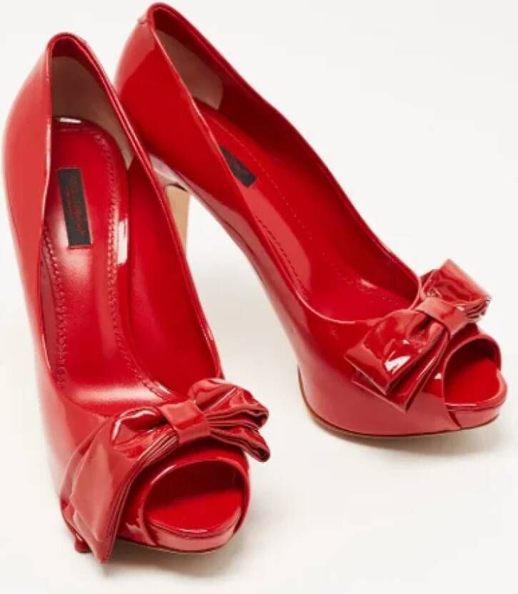 Dolce & Gabbana Pre-owned Leather heels Red Dames