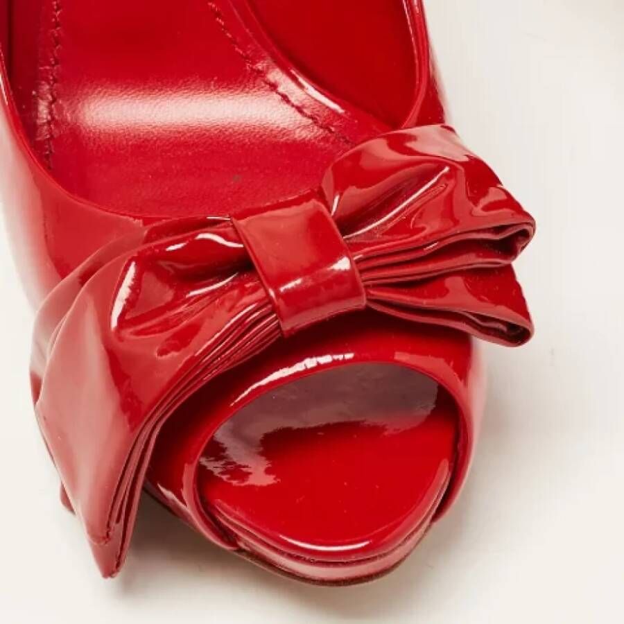 Dolce & Gabbana Pre-owned Leather heels Red Dames