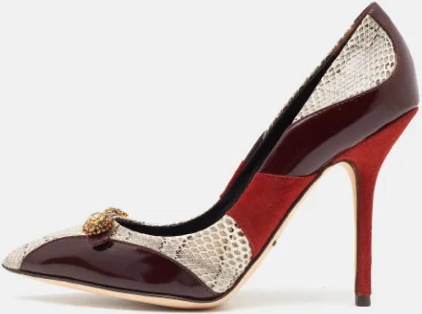 Dolce & Gabbana Pre-owned Leather heels Red Dames