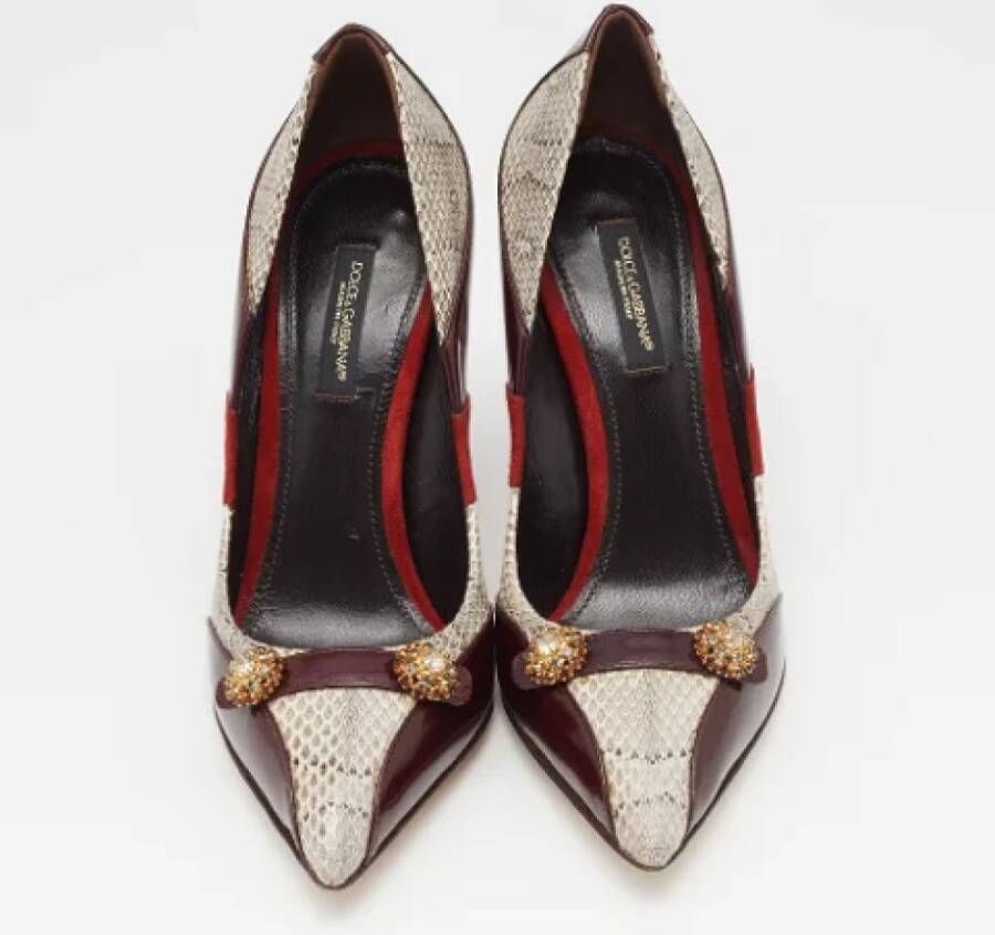 Dolce & Gabbana Pre-owned Leather heels Red Dames