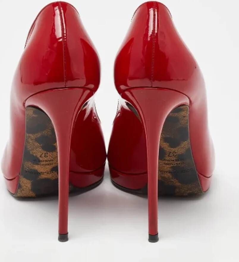 Dolce & Gabbana Pre-owned Leather heels Red Dames