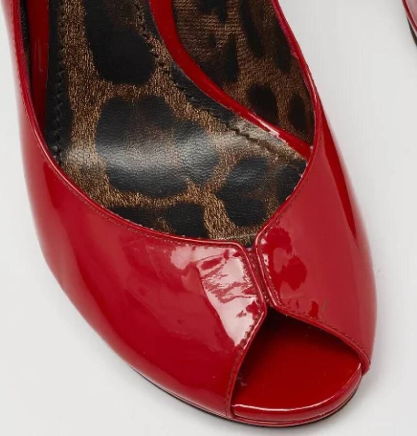 Dolce & Gabbana Pre-owned Leather heels Red Dames