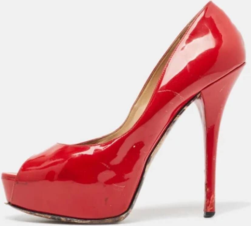 Dolce & Gabbana Pre-owned Leather heels Red Dames